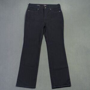 NYDJ Jeans Women's 10 Blue Marilyn Straight Lift Tuck Stretch Denim